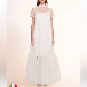 Staud white Calluna dress, size xs, perfect condition!